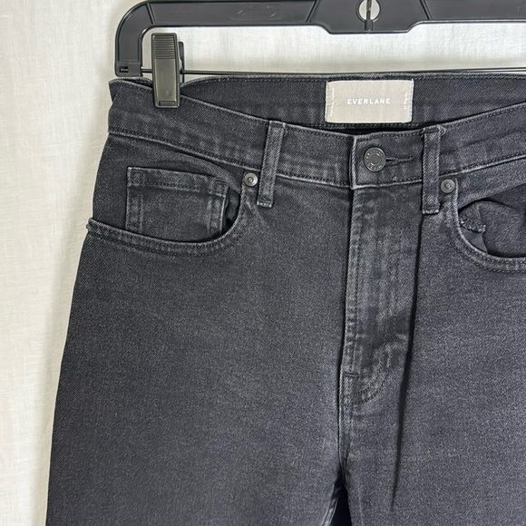 Everlane High Waist Straight Jeans Black Size 27 - Picture 4 of 13